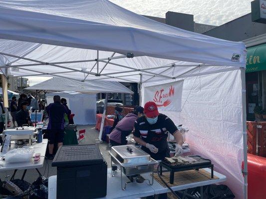 Busy making Cubanos!!