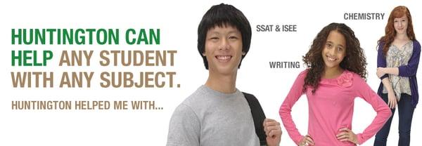 Huntington can help any student with any subject.