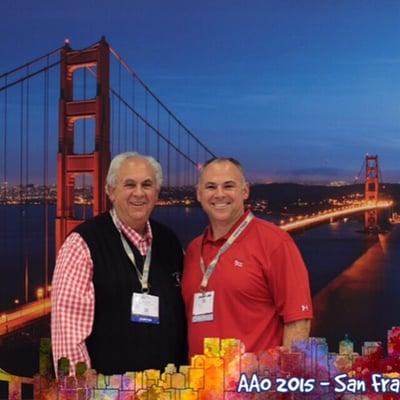 Drs. Richard and Zackary Faber at the American Association of Orthodontists in San Francisco.