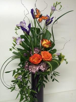 Her favorite colors put together for a touch of elegance for the party.