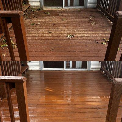 Wood Deck Soft Wash
