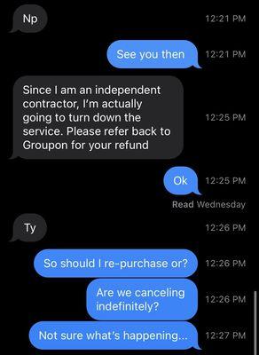 Actual correspondence