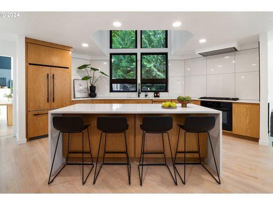Open house shot! Stunning kitchen remodel in Lake Oswego.