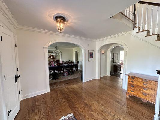 painting walls ceiling and finishing up that floor