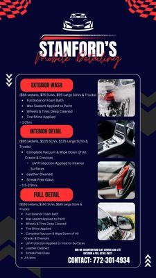 Stanford’s Mobile Detailing
