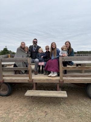 Family picture at Elgin Tree Farm