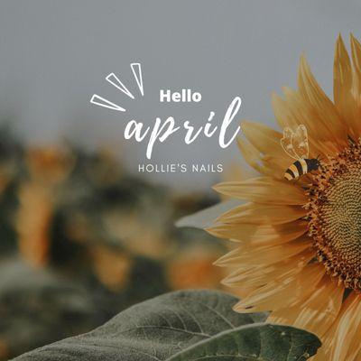 Hello, April!
New month, new nails! At Hollie's Nails
