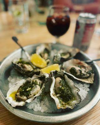Grilled Pacific Oysters
