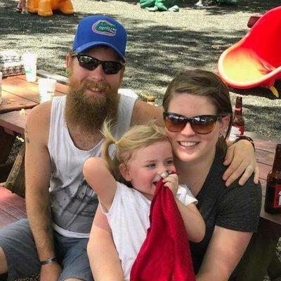 This is Granddaughter, Jessica and her husband, KRISS IRWIN,, and my great granddaughter, Kaylee Marie Irwin