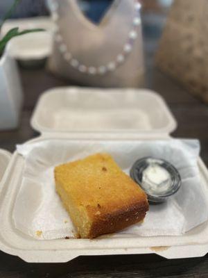 Side Cornbread with Honey Butter