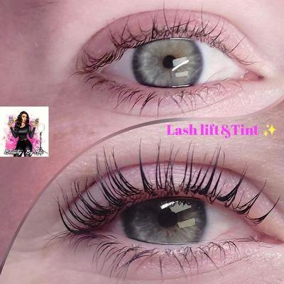 Lash lift and tint