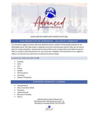 Las Vegas Henderson Nevada Insurance Agency