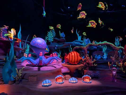 Under The Sea ~ Journey of The Little Mermaid at Fantasyland at Magic Kingdom Park at Walt Disney World Resort. Inside the ride.
