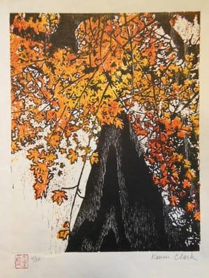 Up a Maple Tree
woodblock print