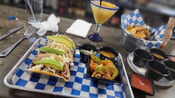 Tacos De Alambre & Spicy veggies