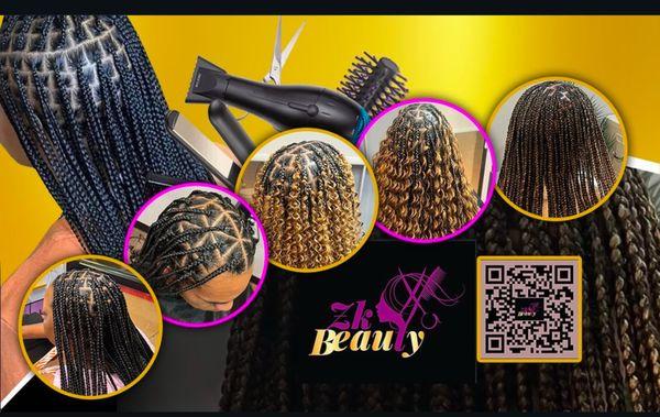 Multiple photos bohemian knotless