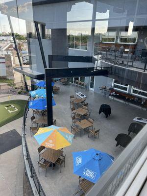 Outside bar area looked fresh and clean