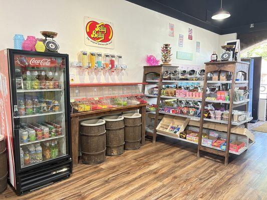 Beverages and Candies.