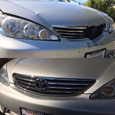 Before and after! They even washed my car. So pleased.