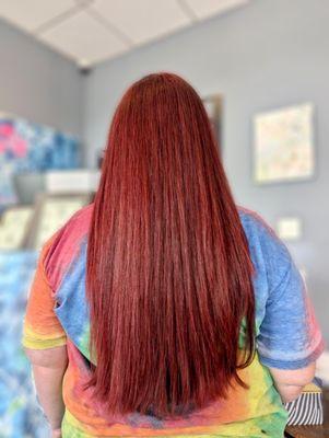 Vibrant Red All Over Color