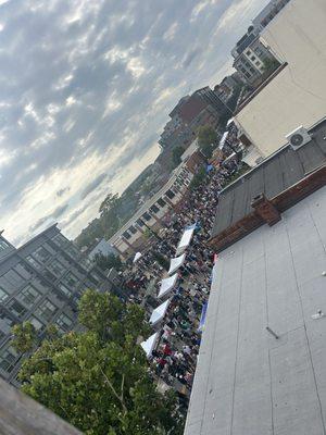 View from rooftop during H st festival