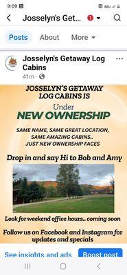 Josselyn's Getaway Log Cabins