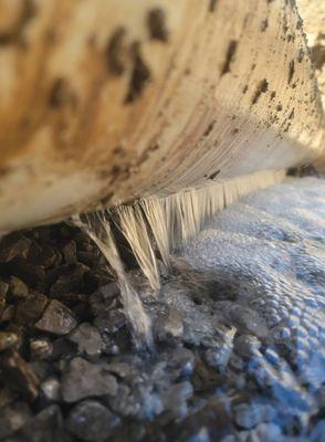 Leak in water 8 inch main