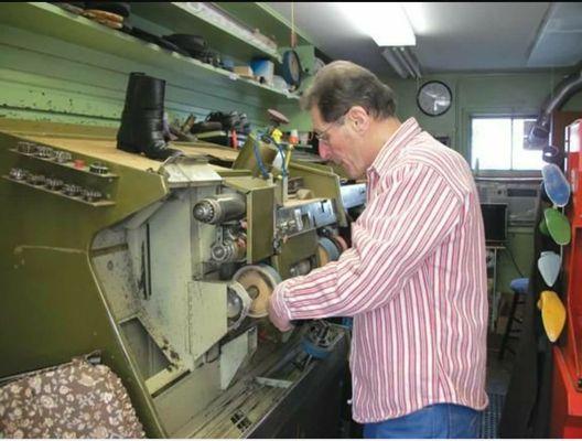 North Haven Shoe Repair. One Owner, since 1967. Ed Caso, a Master at his craft.