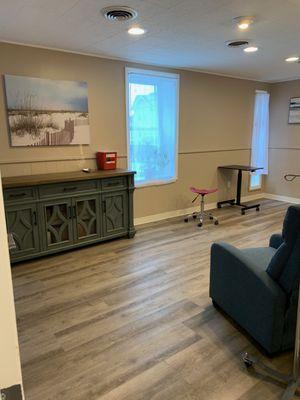 Our IV Hydration Room at Huron Point Wellness is peaceful and quiet.