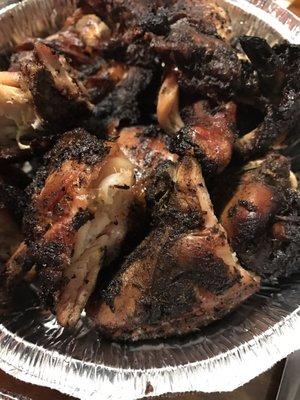 Jerk chicken flavor is really good! Lately they have been burning it. A little burn is ok...U can see some of the burnt pieces here.