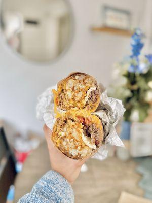 Breakfast Burrito with Steak