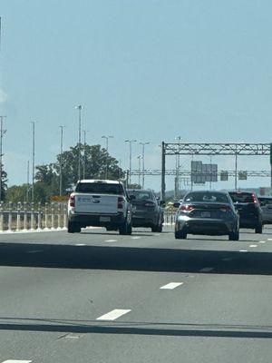 Tailgating and driving dangerously