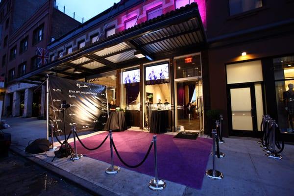 Exterior of the store at the Grand Opening.