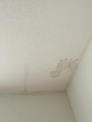 Water damage they still haven't fixed.