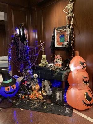 Halloween decorations inside. 10/29/24