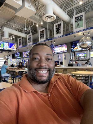 Trying to see it Mike Irving can cook as well as he catches.