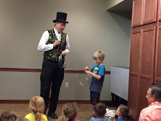 Fun at the magic show!