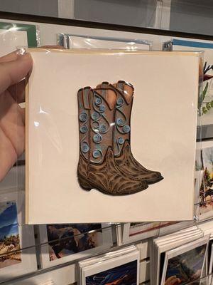 Card in the gift shop