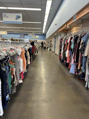 Big selection of clothes