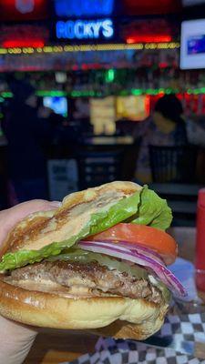 Simple classic burger