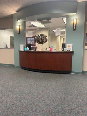 Reception area.