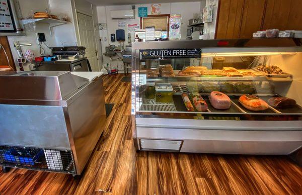 Deli counter featuring Boars Head products, awesome sandwiches ready made or made to order, pickles & more!!!