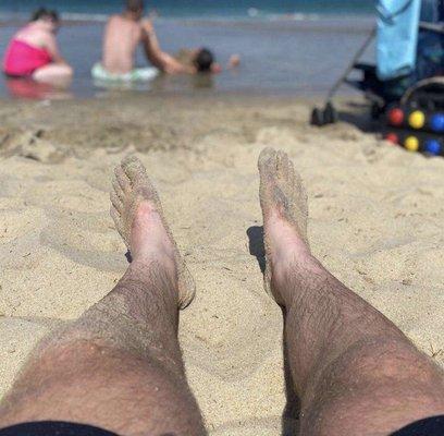 Chilling at the beach after grabbing a full tank at gas town!