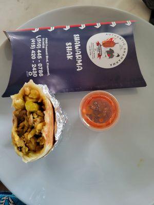 Chicken shawarma pocket