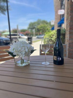 We have indoor and outdoor seating available.