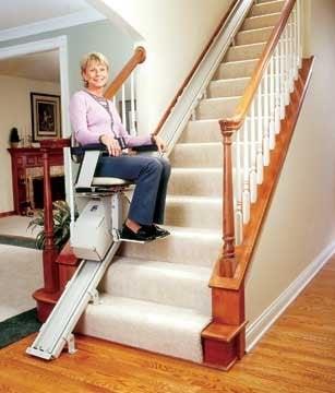We carry brand name stair lifts. Call to schedule an appointment.