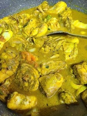 Cooking Curry chicken,Dahl and rice right now! Anyone hungry?