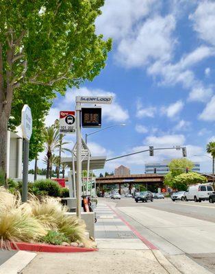 It's in the center rear of photo