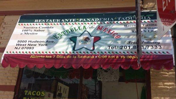 Estrella De Mexico • Restaurante • Panaderia • Taqueria • Nuestra Comida 100% Sabor a Mexico • Hacemos Tortillas a Mano • Free Delivery