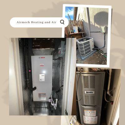 Before and after heat pump